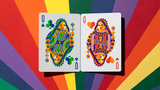 DKNG Rainbow Wheels (Yellow) Playing Cards by Art of Play