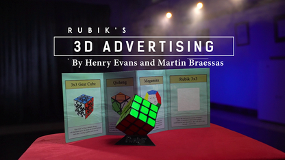 Rubik's Cube 3D Advertising (Gimmicks and Online Instructions) by Henry Evans and Martin Braessas