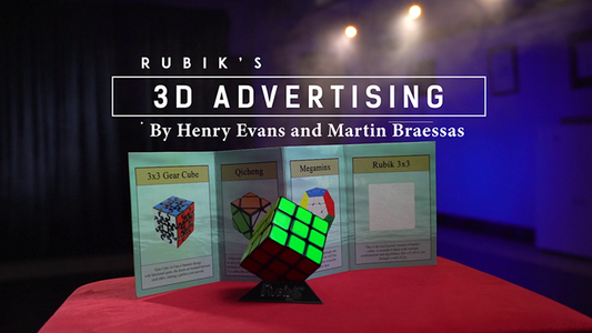 Rubik's Cube 3D Advertising (Gimmicks and Online Instructions) by Henry Evans and Martin Braessas