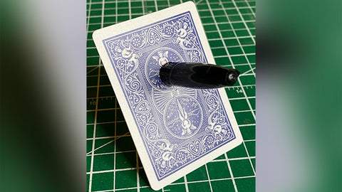 Sharpie Thru Card (Bicycle Blue) by The Hanrahan Gaff Company