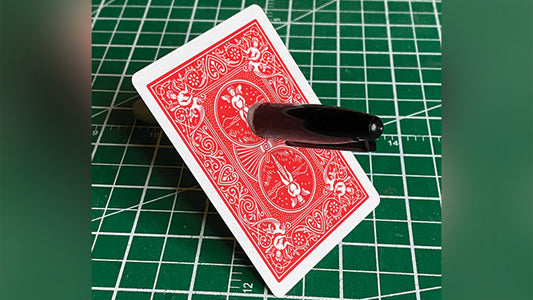 Sharpie Thru Card (Bicycle Red) by The Hanrahan Gaff Company