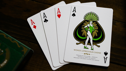 Slot Playing Cards (Wicked Leprechaun Edition) by Midnight Cards