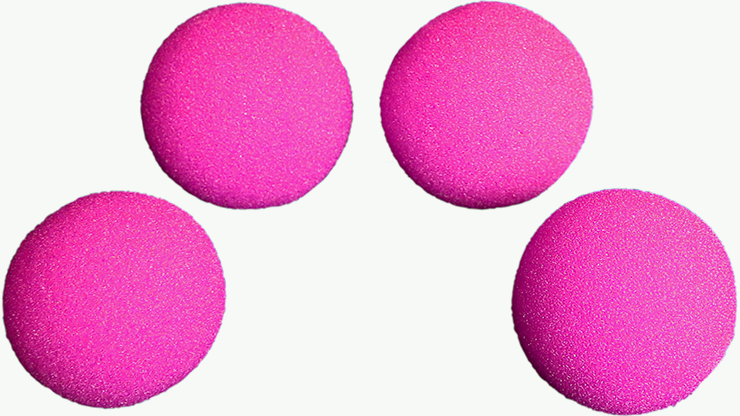 1.5" HD Ultra Soft Sponge Balls (Hot Pink) Pack of 4 from Magic by Gosh
