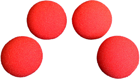 2" Super Soft Sponge Ball (Red) Pack of 4 from Magic by Gosh