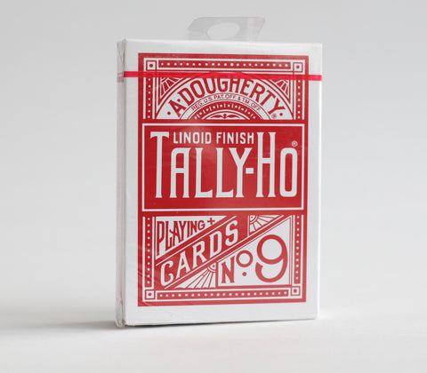 Tally-Ho Fan Back Playing Cards (Red)