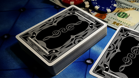 Treble Clef (Black) Playing Cards