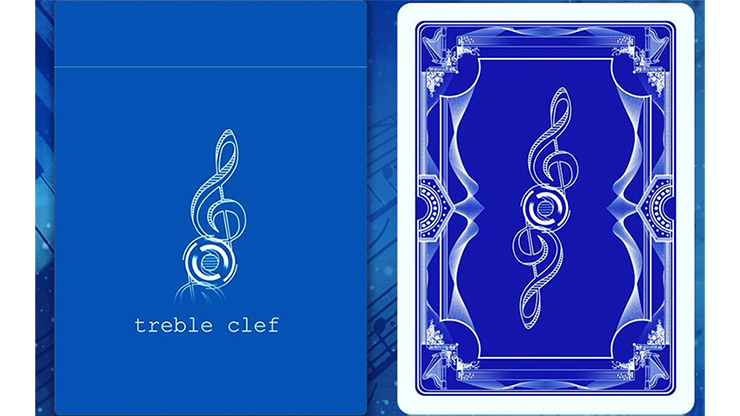 Treble Clef (Blue) Playing Cards