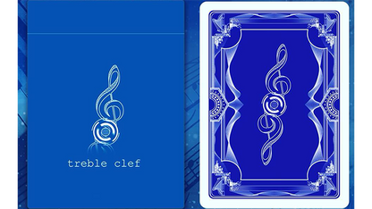 Treble Clef (Blue) Playing Cards