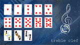 Treble Clef (Blue) Playing Cards