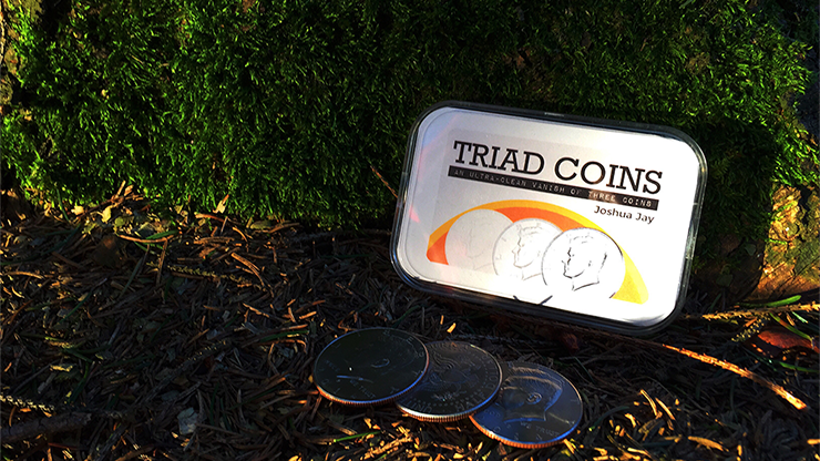 Triad Coins (US Gimmick and Online Video Instructions) by Joshua Jay and Vanishing Inc.
