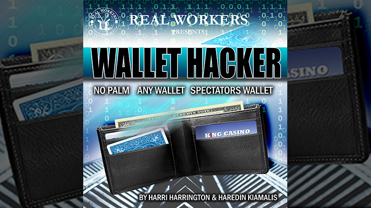 Wallet Hacker BLUE (Gimmicks and Online Instruction) by Joel Dickinson