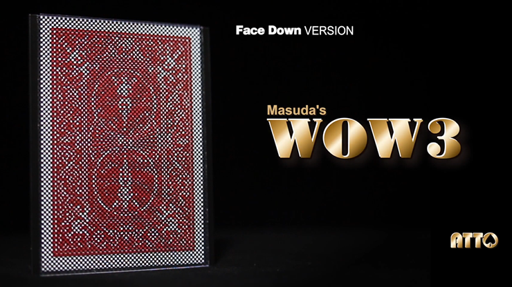 WOW 3 Face-DOWN (Gimmick and Online Instructions) by Katsuya Masuda